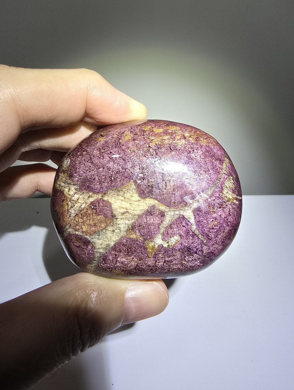 Large Purpurite Crystal Palmstone